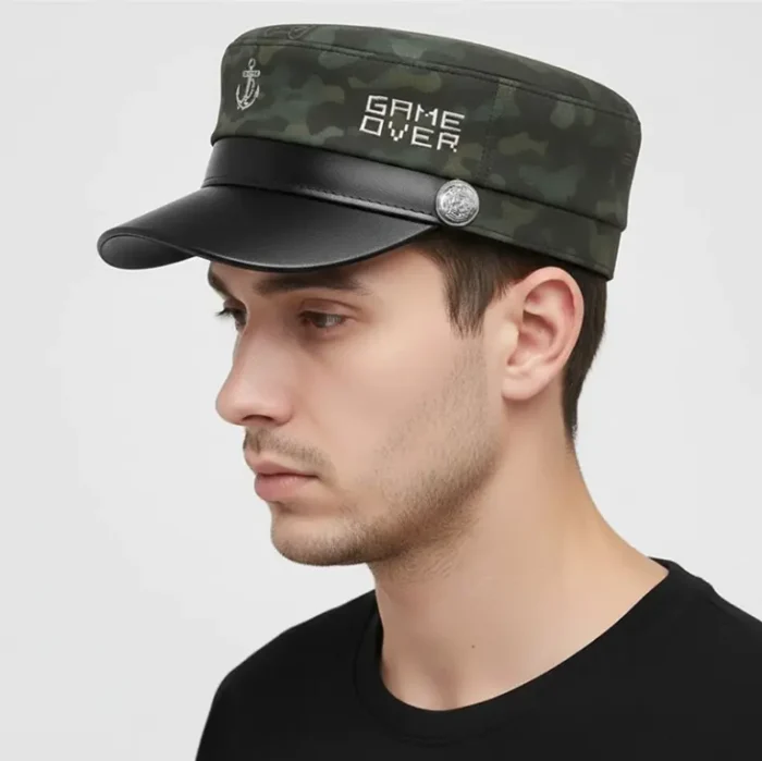 CP1301 Premium Marine Inspired Game Over Text Cap – Stylish and Versatile - Image 3