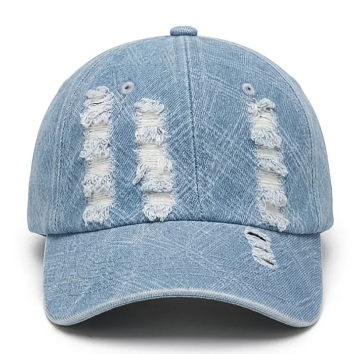 Premium Denim Wash Cap – Stylish Imported Baseball Cap - Image 5