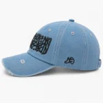 CP1318 Premium Distressed Kalimah Embroidery Denim Cap - Image 4