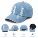 Premium Denim Wash Cap – Stylish Imported Baseball Cap