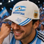 CP1329-S Argentina Football Fan Premium Embroidery Cap - Image 2